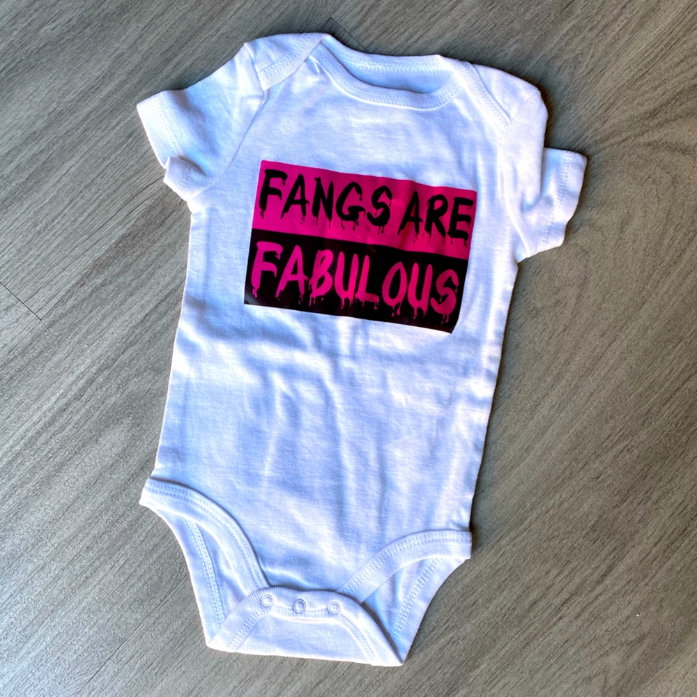Fangs are Fab onesie